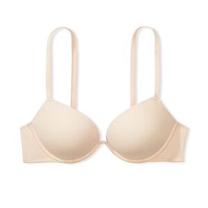 Victoria’s Secret PINK Wear Everywhere Super Push Up Bra Size 32B cream